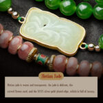 Buddha Stones 108 Mala Beads Cyan Jade Red Agate Laughing Buddha Luck Bracelet Mala Bracelet BS 13