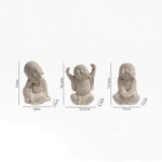 Buddha Stones Tibetan Meditation Buddha Monk Blessing Serenity Resin Home Decoration Decorations BS 10