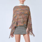 Buddha Stones Tibetan Colorful Striped Shawl Tassels Pullover Winter Cozy Travel Scarf Wrap Tibetan Shawl BS 23