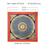 Buddha Stones Tibetan Handmade Thangka Painting Spiritual Blessing Blind Box Random Color Pattern Tibetan Thangka BS 13