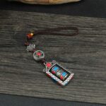 Buddha Stones Six True Words Prayer Wheel Rotation Knot Blessing Keychain Decoration Decorations BS 12