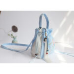 Buddha Stones Handmade Embroidered Flowers Canvas Tote Shoulder Bag Handbag Bag BS 33