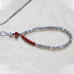 Buddha Stones Natural Moonstone Cinnabar Calm Positive Phone Decoration Decorations BS 7