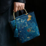 Buddha Stones Leaves Butterfly Metal Chain Crossbody Bag Shoulder Bag Handbag Handbags BS 9