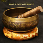 Buddha Stones Tibetan Meditation Sound Bowl Handcrafted for Healing and Mindfulness Support Protection Singing Bowl Set Singing Bowl BS 14