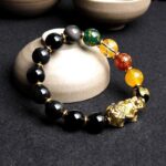Buddha Stones Color-Changing Pixiu Obsidian Wealth Bracelet - image 3