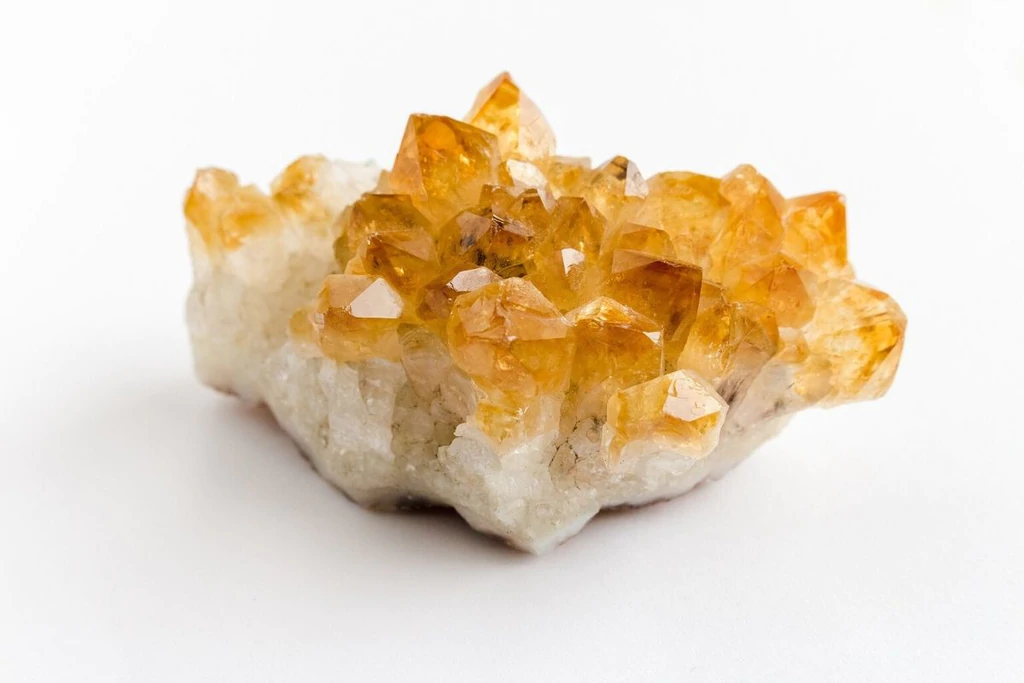 Buddha Stones Natural Citrine Money Tree Gemstone Ornament - Feng Shui for Prosperity Decoration BS 1