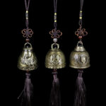 Buddha Stones Feng Shui Buddha Koi Fish Phoenix Wind Chime Bell Luck Wall Hanging Decoration Decorations BS 1