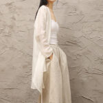 Buddha Stones Simple White Beige Pattern Meditation Spiritual Zen Practice Yoga Clothing Women's Clothes Clothes BS 3