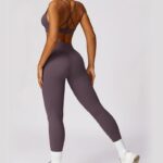 Buddha Stones Women Short Sleeve T-Shirt Top High Waist Leggings Pants For Sports Yoga 2-Piece Outfit BS 124