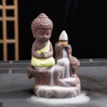 Buddha Stones  Backflow Smoke Fountain Ceramic Blessing Incense Burner Decoration Decorations Incense Burner BS 9
