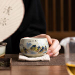 Buddha Stones A Panorama of Rivers and Mountains Ceramic Teacup Kung Fu Tea Cup 150ml Cup BS 6