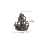 Buddha Stones Yellow Jambhala Bodhisattva Figurine Serenity Copper Statue Decoration Decorations BS 9