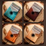 Buddha Stones Kalimba 17 Keys Thumb Piano Mahogany Wood Acacia Walnut Portable Finger Piano 24
