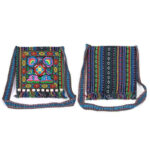 Buddha Stones Tibetan Handmade Embroidered Camellia Canvas Shoulder Bag Crossbody Bag Crossbody Bag BS 4