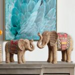 Buddha Stones Elephant Resin Wisdom Wealth Home Decoration Decorations BS 11