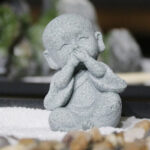 Buddha Stones Meditation Prayer Monk Buddha Statue Serenity Home Decoration Decorations BS 14