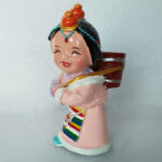 Buddha Stones Hand Painted Tibetan Figures Creative Home Office Car Decoration Ornament Desk Decoration BS 1