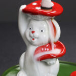 Year of the Rabbit Carrot Mushrooms Rabbit Ceramic Bunny Blessing Incense Burner (Extra 30% Off | USE CODE: FS30) Incense Burner BS 17