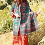Buddha Stones Tibetan Flowers Leaves Pattern Design Shawl Cozy Travel Scarf Wrap Tibetan Shawl BS 7