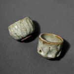 Buddha Stones Handcrafted Simple Cracked Ice Texture Chinese Jianzhan Ceramic Teacup Kung Fu Tea Cup Jian Zhan Tea Cup BS 1