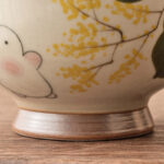 Buddha Stones Hand Painted Small Osmanthus Rabbit Ceramic Teacup Kung Fu Tea Cup 40ml Cup BS 6