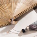 Buddha Stones Vintage Handheld Folding Fan With Bamboo Frames Folding Fan BS 17