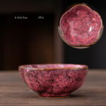 Buddha Stones Peach Blossom Pattern Ceramic Teacup Flower Tea Cups Cup BS Pink