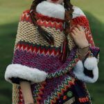 Buddha Stones Tibetan Multicolored Striped Shawl Winter Cozy Travel Scarf Wrap Tibetan Shawl BS 41