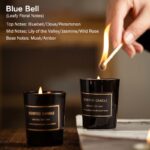 Buddha Stones Blue Bell Pear Freesia Fragrance Meditation Prayer Scented Aromatherapy Soy Wax Candle Candles BS Blue Bell (Leafy Floral Notes)