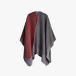 Buddha Stones Tibetan Shawl Striped Diamond Pattern Winter Warm Soft Scarf Tibetan Shawl BS 27