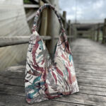 Buddha Stones Handmade Embroidery Pattern Canvas Shoulder Bag Tote Bag Set Bag BS 10
