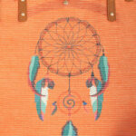 Buddha Stones Large Capacity Dreamcatcher Mandala Tassel Canvas Tote Shoulder Bag Shoulder Bag BS 5