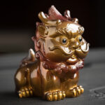 Buddha Stones Color Changing Small PiXiu Resin Tea Pet Wealth Home Figurine Decoration Decorations BS 8