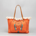 Buddha Stones Large Capacity Dreamcatcher Mandala Tassel Canvas Tote Shoulder Bag Shoulder Bag BS 1