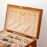 Buddha Stones Retro Solid Wood Jewelry Box Four-Layer Wooden Jewelry Storage Box Jewelry Box BS 16