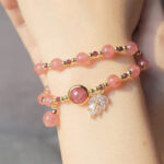 FREE Today: Healing of Love Strawberry Quartz Double Wrap Bracelet FREE FREE 6