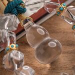 Buddha Stones White Crystal Deer Gourd Protection Car Hanging Decoration Car Hanging Decoration BS 14