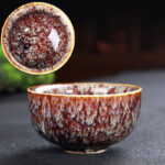 Buddha Stones Colorful Ceramic Teacup Home Office Tea Cups Cup BS Coral
