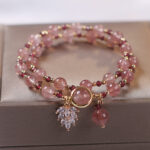 FREE Today: Healing of Love Strawberry Quartz Double Wrap Bracelet FREE FREE 1