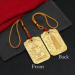 Buddha Stones Feng Shui Auspicious Star Wenchang Pen Pagoda Koi Fish Car Hanging Decoration Car Hanging Decoration BS 12
