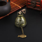 Buddha Stones Feng Shui Buddha Koi Fish Dragon Elephant Wind Chime Bell Luck Wall Hanging Decoration Decorations BS Phoenix