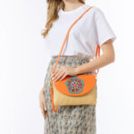 Buddha Stones Hamsa Elephant Flower Straw Woven Crossbody Bag Shoulder Bag Handbag Crossbody Bag BS 16