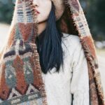 Buddha Stones Tibetan Shawl Classic Geometry Pattern Winter Cozy Travel Scarf Wrap Tibetan Shawl BS 5