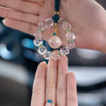 Buddha Stones White Crystal Deer Gourd Protection Car Hanging Decoration Car Hanging Decoration BS 5