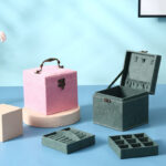 Buddha Stones Jewelry Box Organizer Three-Layer Jewelry Storage Box Flannel Gift Box Jewelry Box BS 15
