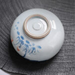 Buddha Stones Lotus Flower Leaf Bamboo Ceramic Teacup Kung Fu Tea Cups Cup BS 9