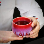 Buddha Stones Chinese Jianzhan Glaze Kiln Change Ceramic Teacup Tenmoku Kung Fu Tea Cup Jian Zhan Tea Cup BS 19