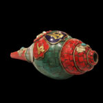 Buddha Stones Tibetan Handmade Shankha Om Mani Padme Hum Buddha Conch Shell Lucky Decoration Decorations BS 13