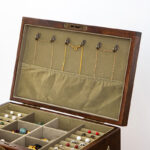 Buddha Stones Retro Solid Wood Jewelry Box Four-Layer Wooden Jewelry Storage Box Jewelry Box BS 4